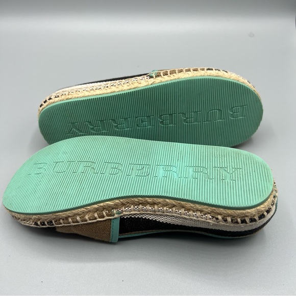 Burberry Kids Espadrilles Girls comfortable Shoes Beige and blue size 30 - Picture 7 of 14